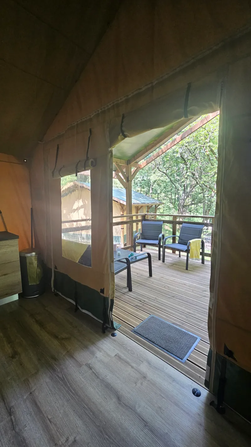 Tente Safari Lodge Nature Sanders  2 Chambres - Terrasse Couverte (Pas De Salle De Bain Privée)
