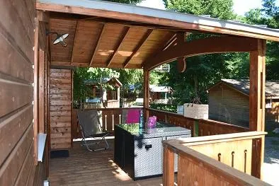 Location - Chalet Bois 35 M2 Adapté Pmr - Wellness Sport Camping Ax-les-thermes