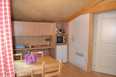 Chalet Bois 35 m2 adapted to the people with reduced mobility