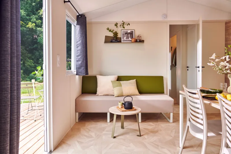 Mobil-Home Premium | 33 M² | 2 Salles De Bain Terrasse Bois Couverte