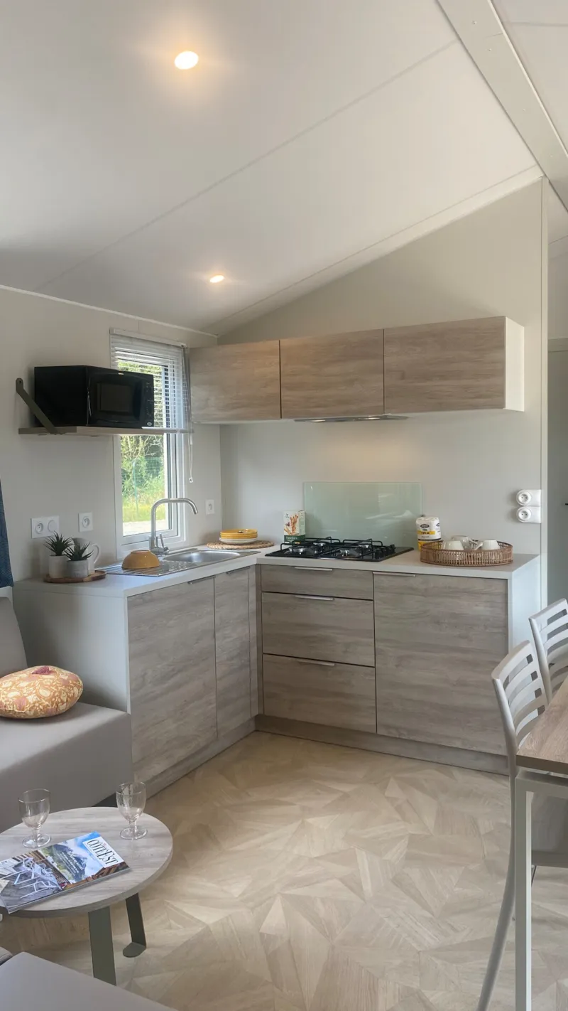 Mobil-Home Premium | 40 M² | Terrasse Bois Couverte