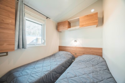 PREMIUM MOBILE HOME FOR 8/10 PEOPLE | 40 M² | COVERED WOODEN TERRACE