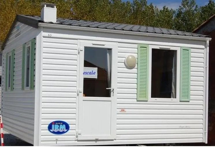 Location - Mobil Home 1 Chambre & Climatisation - Camping  des Landes d'Armagnac