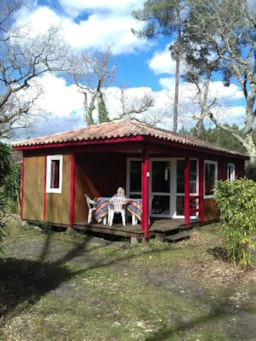 Mietunterkunft - Chalet 2 Zimmer - Camping  des Landes d'Armagnac