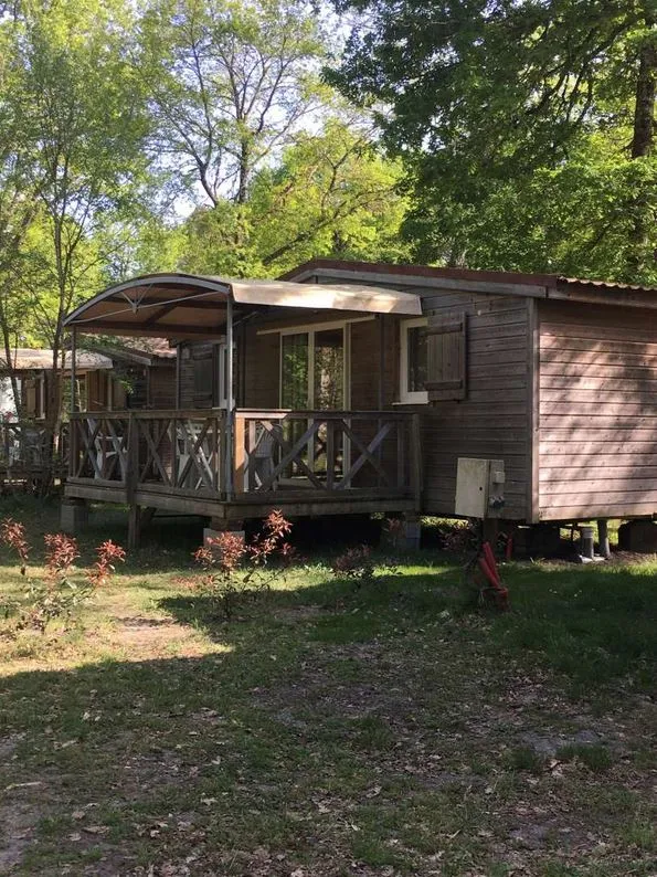 Location - Mobil-Home 2 Chambres - Camping  des Landes d'Armagnac