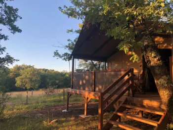 Mietunterkunft - Lodge Glamping 5 Personen - Camping Le Roc del Rey