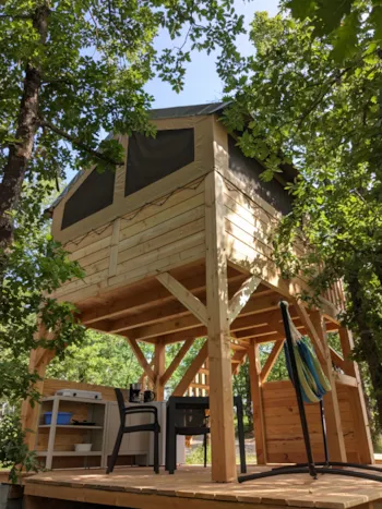 Mietunterkunft - Hütte Auf Stelzen - Camping Le Roc del Rey