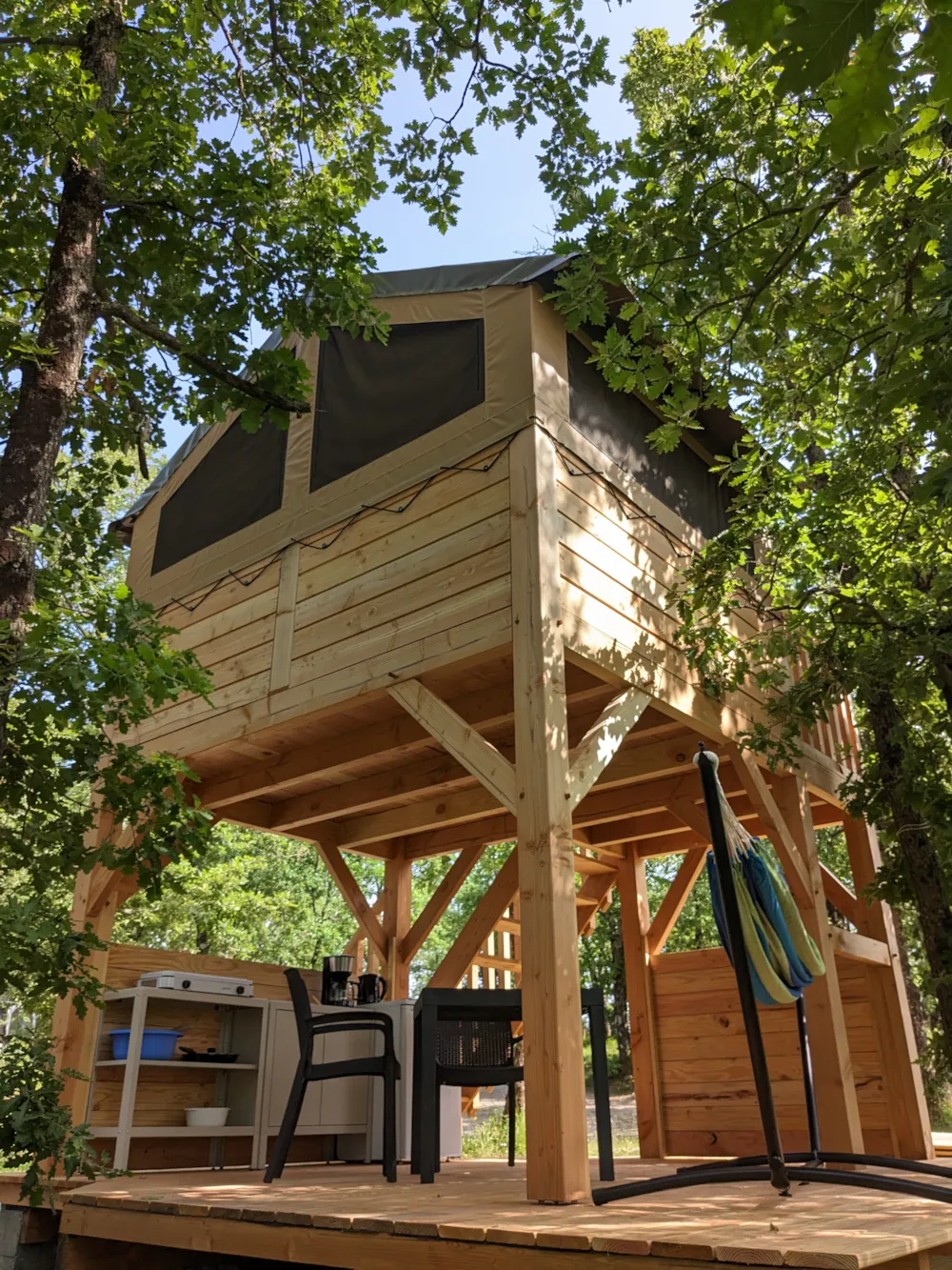 cabin on stilts