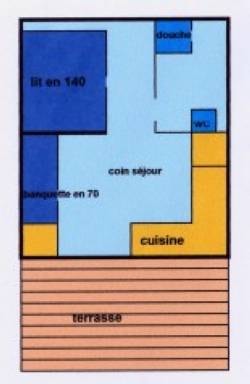 Chalet Tournesol Standard 18M² - 1 Chambres + Terrasse Non Couverte 9M²