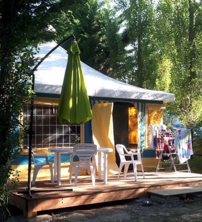 Standard Prunier Canvas Bungalow 25m² (without sanitary facilities) - 2 bedrooms + 10m² terrace