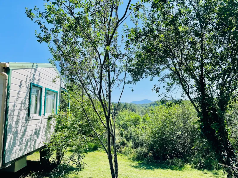 Chalet Pommier Vue Montagne Confort 23M² 2 Chambres + Terrasse Couverte 15M² + Clim + Tv