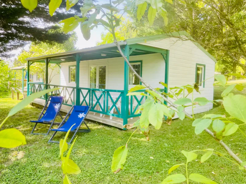 Chalet Douglas Premium 32M2 Climatisé - 2 Chambres + Terrasse Couverte 15M2 5/6 Personnes