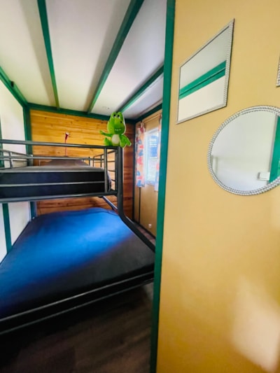 Chalet Douglas Premium 32m2 climatisé - 2 chambres + Terrasse couverte 15m2