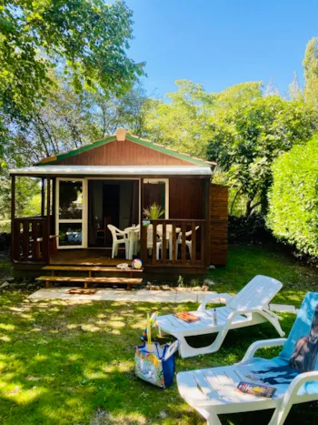 Location - Chalet Hibiscus Standard 20M² - 2 Chambres + Terrasse Couverte 10M² - Flower Camping LA PIBOLA