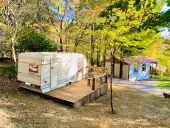 Location - Locaravane 10M² + Terrasse 9M² - Flower Camping LA PIBOLA