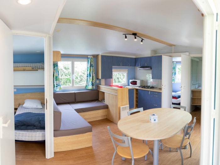 Mobilhome Confort 30M² (2 Chambres) + Terrasse Couverte