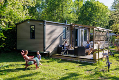 Mobile-home Premium 32m² 3 bedrooms + terrace + TV + dishwasher