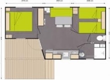 Mobil-home - 2 bedrooms