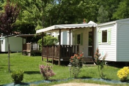 Location - P'tit Budget Mobile-Home 2 Chambres - - Camping Le Petit Pyrénéen