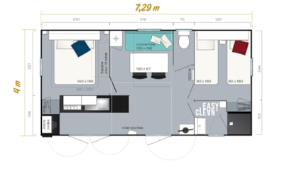 Mobile-home Premium 2 bedrooms — 5