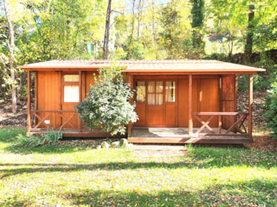 Chalet 6 27.70m² + covered terrace 11.50 m²  2 bedrooms — 1