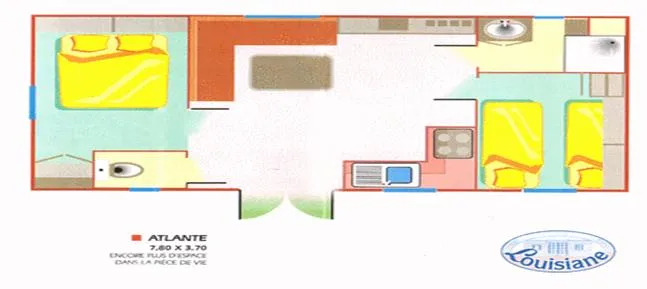 Mobil-Home Aulus : 1 Salle D'eau Avec Terrasse Couverte