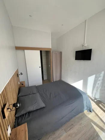 Zimmer - Schlafzimmer 2:(1Bett De 140) - Camping Les 4 Saisons