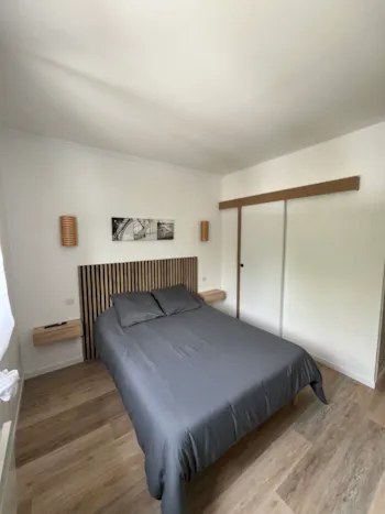 Zimmer - Schlafzimmer 2:(1Bett De 140) - Camping Les 4 Saisons