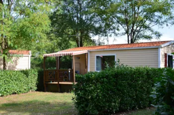Mietunterkunft - Mobilheim Confort 25M² 2 Zimmer + Tv - Flower Camping LES MIJEANNES