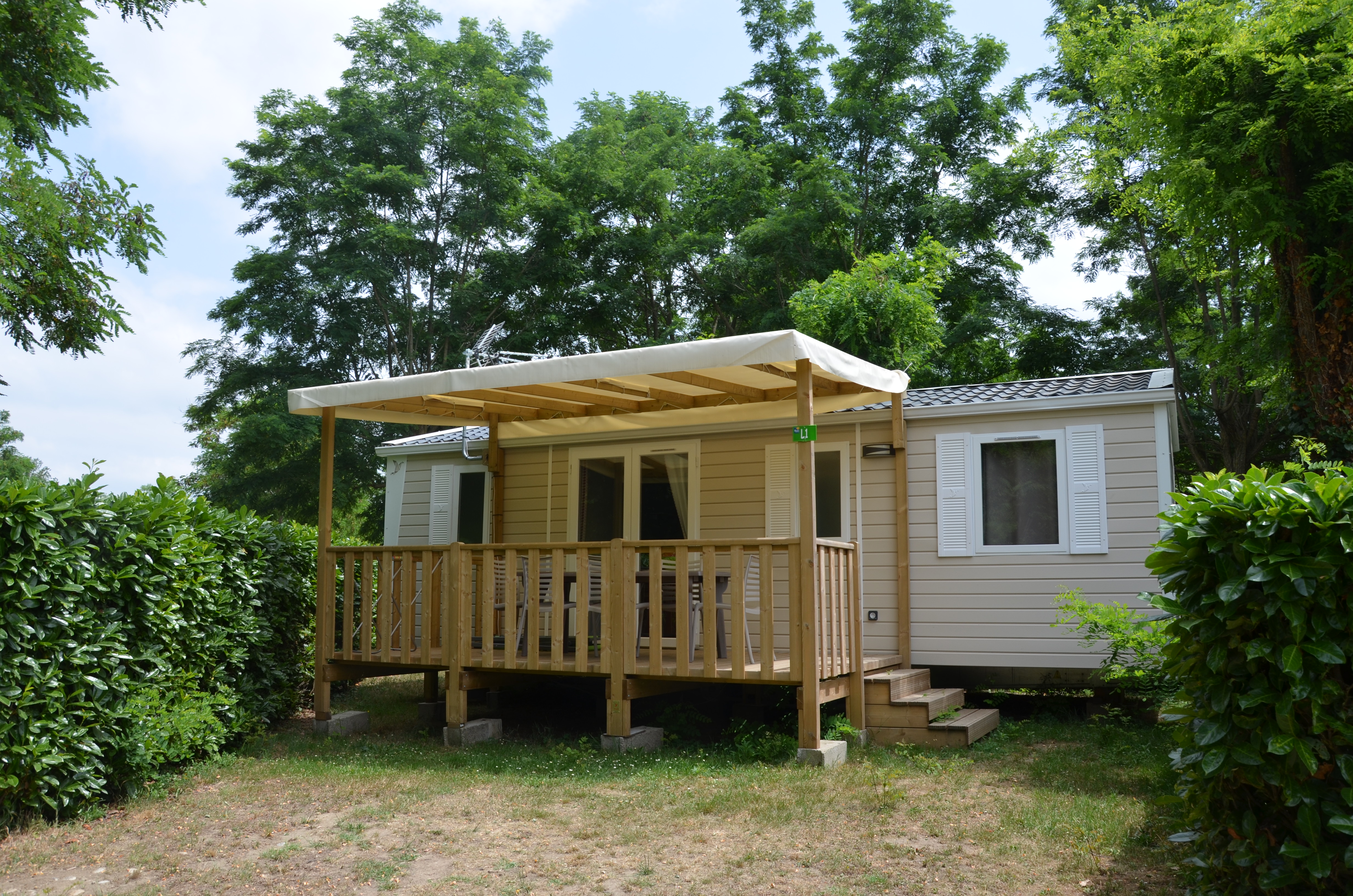 Location - Mobil-Home Premium 32M²  3 Chambres + Tv + Plancha - Camping Les Mijeannes