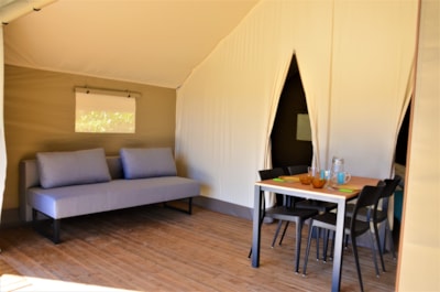 Woodlodge Comfort Tent 23m² - 2 bedrooms - without sanitairy