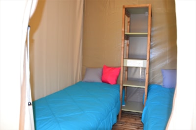 Woodlodge Comfort Tent 23m² - 2 bedrooms - without sanitairy