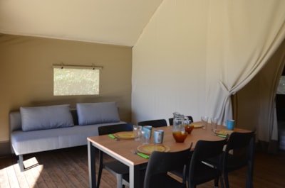 Woodlodge Comfort Tent Family 34m² - 3 bedrooms - without sanitairy