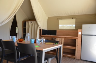 Woodlodge Comfort Tent Family 34m² - 3 bedrooms - without sanitairy