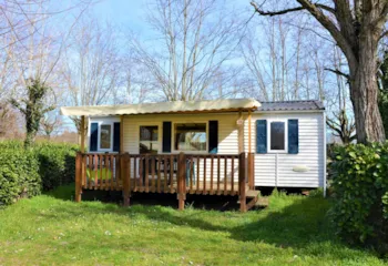 Mietunterkunft - Mobilheim Confort 29M² 2 Zimmer + Tv - Flower Camping LES MIJEANNES