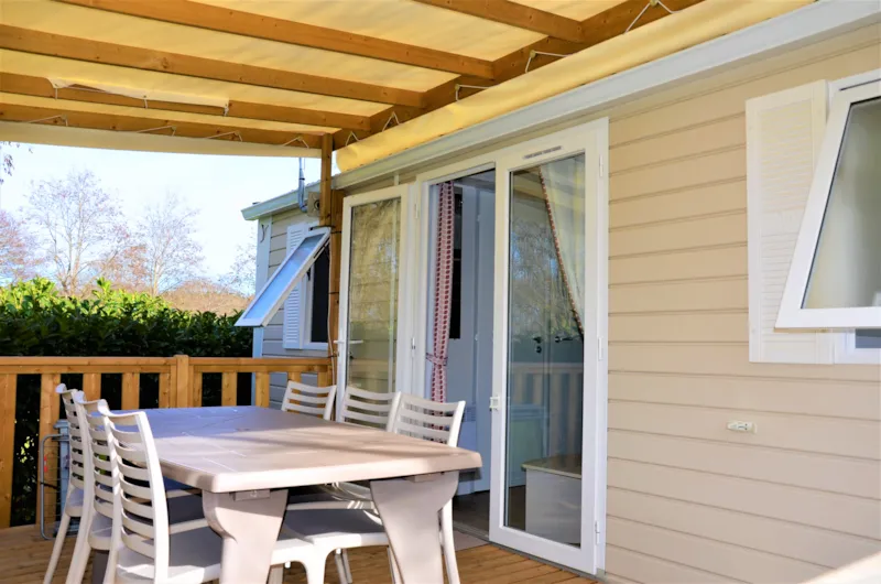 Mobil-Home Premium 32M² Climatisé 3 Chambres + Tv