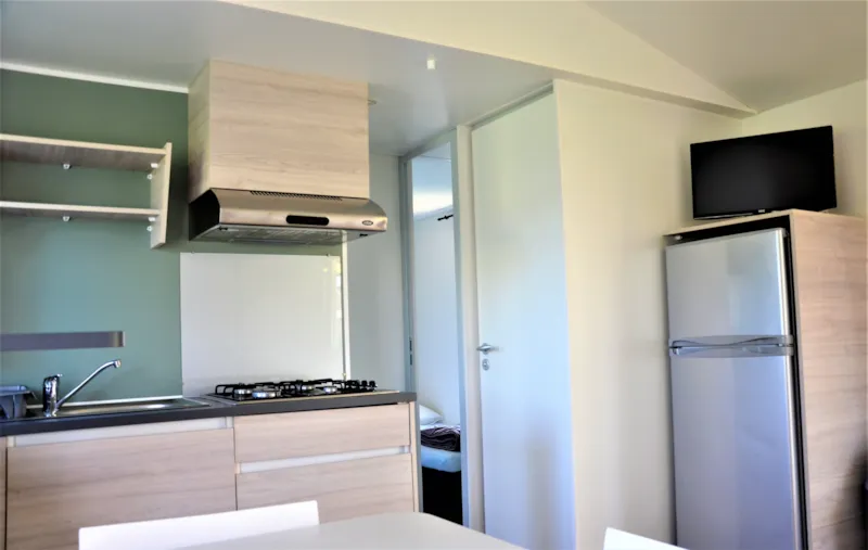 Mobil-Home Premium 32M² Climatisé 3 Chambres + Tv