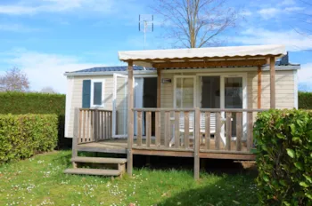 Mietunterkunft - Mobilheim Premium 29M² -2 Zimmer  + Fs - Spüllmachine + Klimaangle - Flower Camping LES MIJEANNES