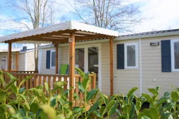 Mietunterkunft - Mobilheim Premium 33M² Klimatisiert - 3 Zimmer + Tv + Spüllmachine + Plancha - Flower Camping LES MIJEANNES