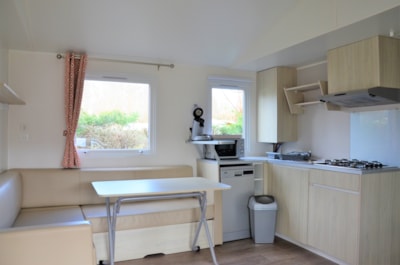 Mobile-home Premium 33m² AIR-CONDITIONED - 3 bedrooms +TV - Dishwasher + Plancha