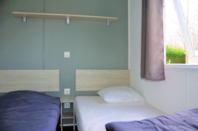 Mobile-home Premium 33m² AIR-CONDITIONED - 3 bedrooms +TV - Dishwasher + Plancha