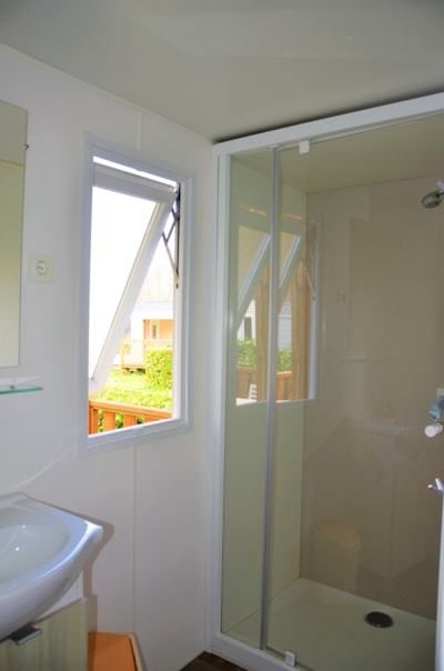 Mobile-home Premium 33m² AIR-CONDITIONED - 3 bedrooms +TV - Dishwasher + Plancha