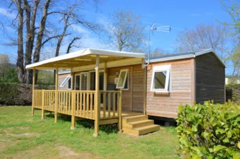Mietunterkunft - Mobilheim Premium 40M² Klimatisiert 3 Schlafzimmer + 2 Bäder + Tv + Waschmaschine + Plancha - Flower Camping LES MIJEANNES