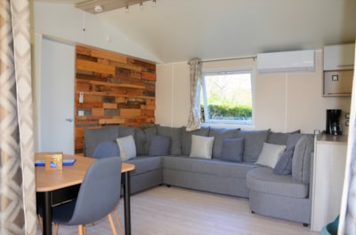 Mobile home Premium 40m² AIR-CONDITIONED 3 bedrooms + 2 bathrooms + TV + washdisher + Plancha