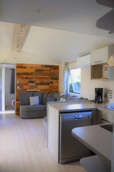 Mobile home Premium 40m² AIR-CONDITIONED 3 bedrooms + 2 bathrooms + TV + washdisher + Plancha