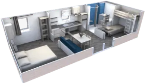 Mobil-Home Confort 35M² 2 Chambres  + Tv  (Adapté Aussi Pour Pers À Mobilité Réduite)