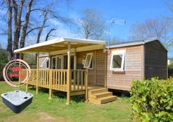 Mietunterkunft - Premium Mobile Home 40M² (3 Bedrooms-6 People) + 2 Bathrooms + Tv + Lv + Plancha + Air Conditioning - Flower Camping LES MIJEANNES