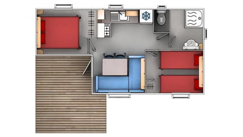 Mobil Home - 2 Chambres