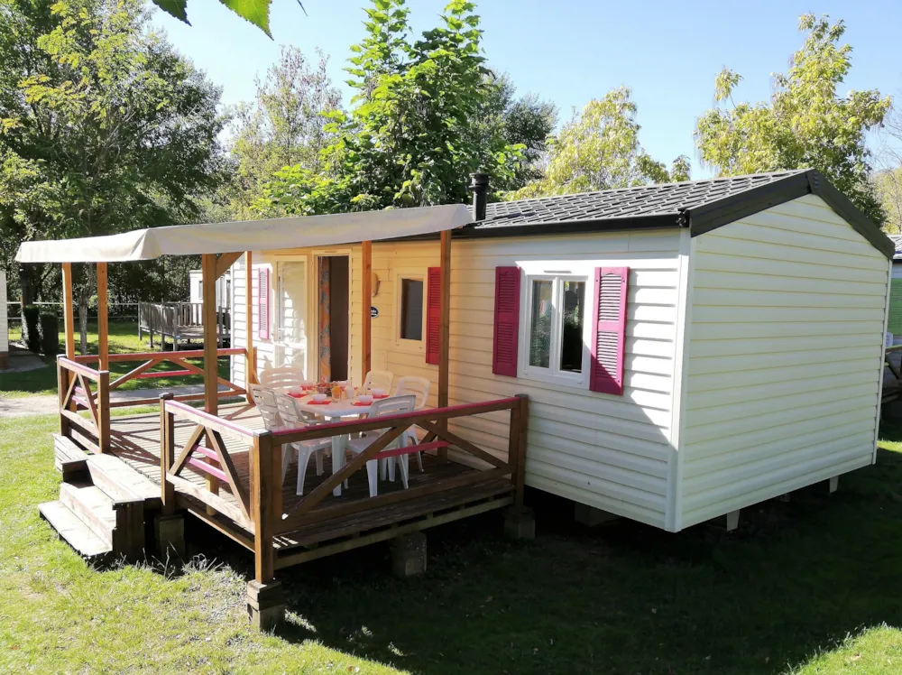 Location - Mobil Home - 3 Chambres - Camping Audinac les Bains