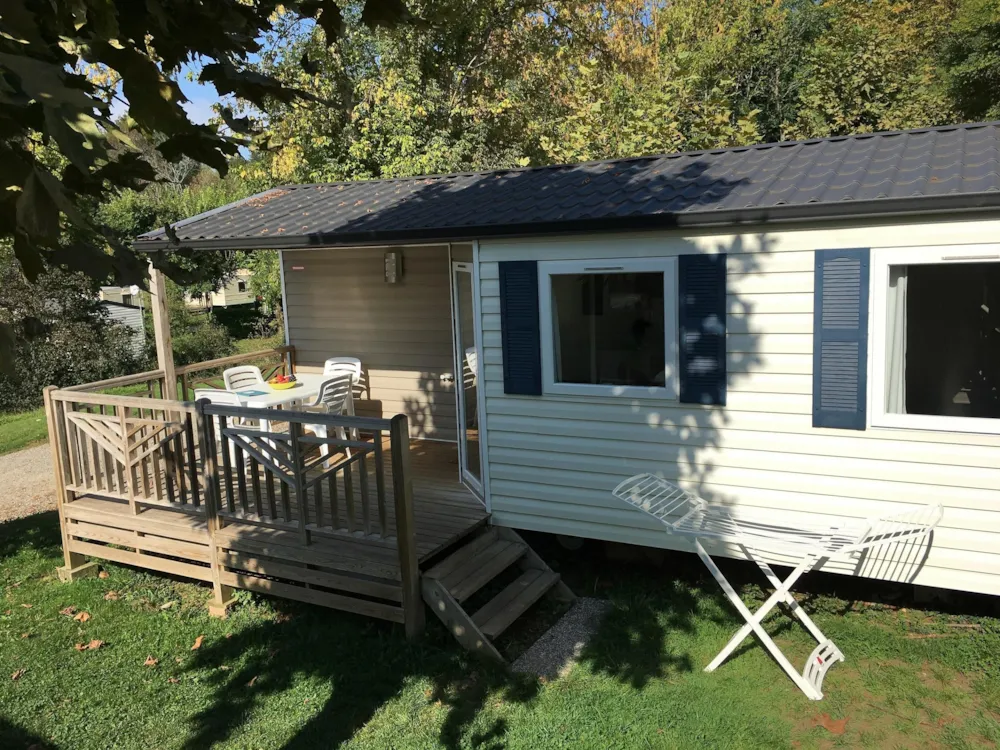 Location - Mobil Home - 2 Chambres - Camping Audinac les Bains